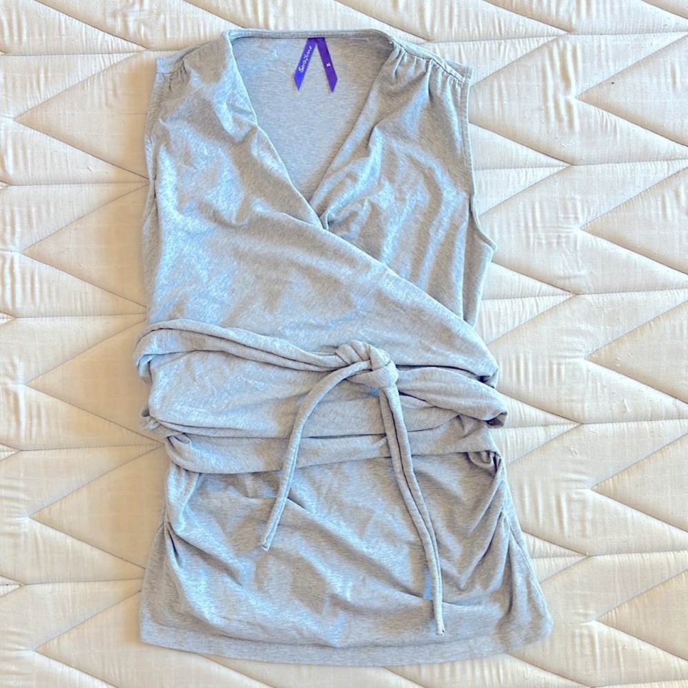 Seraphine | Grey Marl Cotton Skin to Skin Top